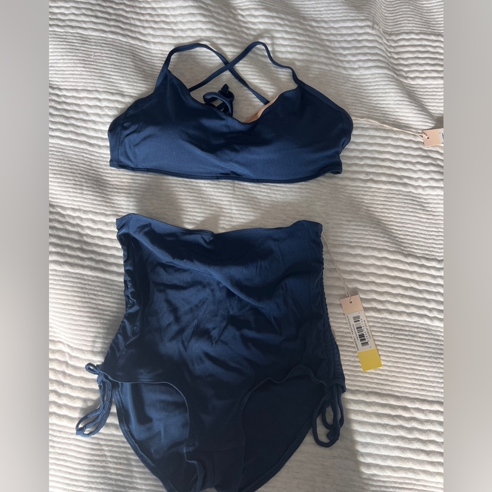 Maternity Summersalt Navy Blue Bikini Set